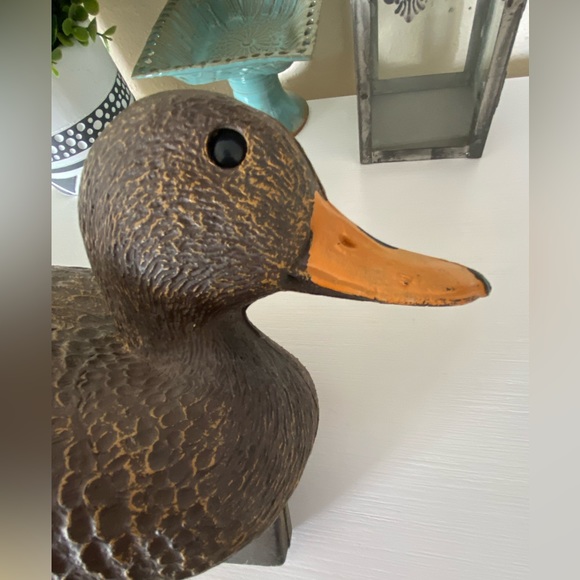 VINTAGE " FLAMBEAU " 16.5" HARD PLASTIC MALLARD HEN DUCK DECOY HUNTING - Picture 4 of 6